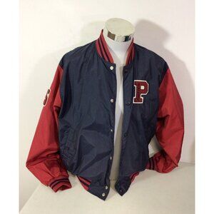 Vintage Y2K Point Zero Varsity Bomber Jacket Mens Small